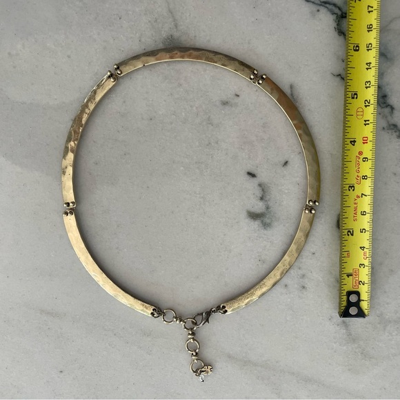 Lucky Brand. Gold cuff necklace. 6 inch drop. - Picture 3 of 3